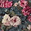 Grandeco Gramersby Vintage Rose Maxi Floral Blooms Wallpaper, Pink