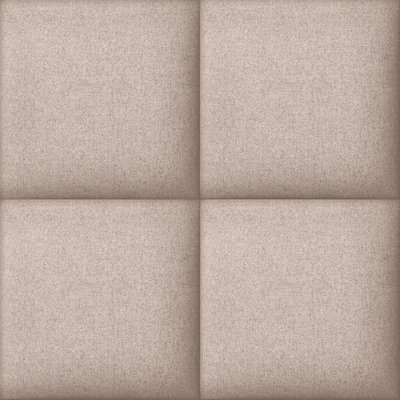 Grandeco Hektor Faux Padded Panel Textured Wallpaper, Pink