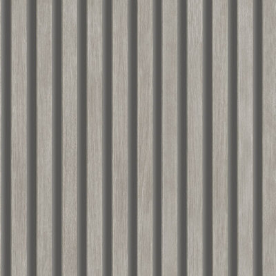 Grandeco Hermes Wood Slat Textured Wallpaper, Grey Wood