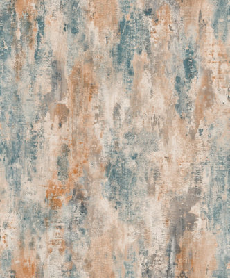 Grandeco Jungle Fever Bosa Plain Teal Wallpaper JF1102