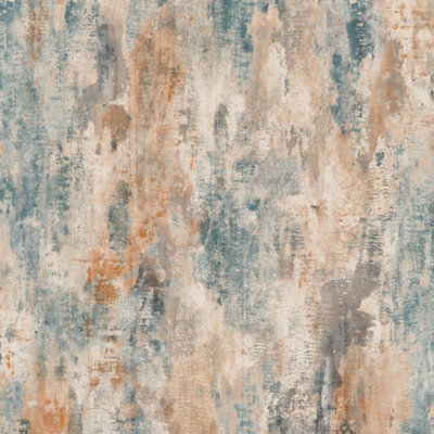 Grandeco Jungle Fever Bosa Plain Teal Wallpaper JF1102