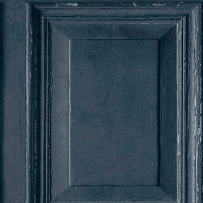 Grandeco Life Wood Panels Navy Wallpaper A49201