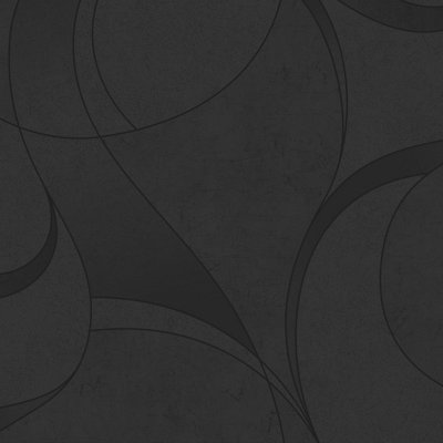 Grandeco Linares Blown Vinyl Textured Wallpaper, Black