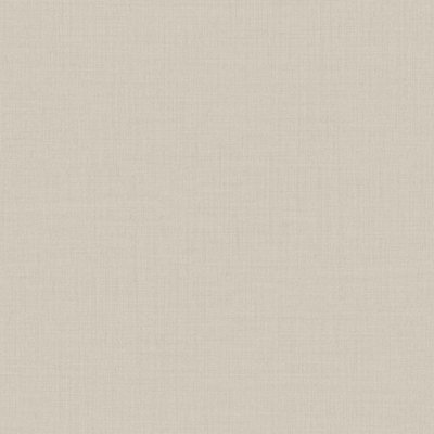 Grandeco Linen Textured Plain Wallpaper, Grey Taupe