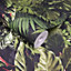 Grandeco Living Wall Tropical Fern Foliage Biophilic Textured Wallpaper, Green