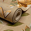 Grandeco Lola Painted Floral Trail Smooth Wallpaper, Yellow