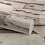 Grandeco Malay Planked Wood effect Wallpaper,  Blush Pink