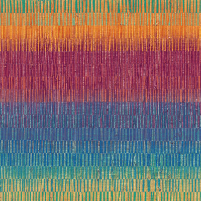 Grandeco Malibu Festival Bright Grasscloth Multi-coloured Rainbow Textured Wallpaper