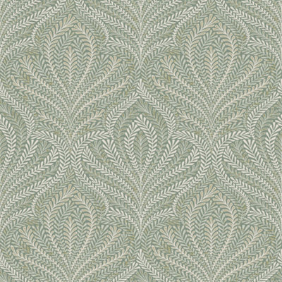 Grandeco Margot Filigree Metallic Damask Textured Wallpaper, Sage Green