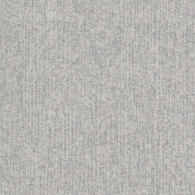 Grandeco Marlon Tweed Blown Vinyl Textured Wallpaper, Grey