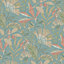 Grandeco Matisse Tropical Leaves Textured Wallpaper, Cornflower Blue