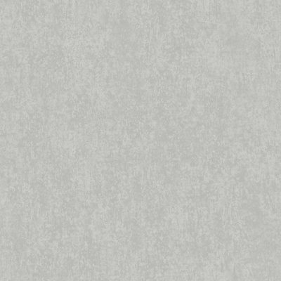 Grandeco Mikaya Plaster Plain Blown Vinyl Wallpaper, Dove Grey