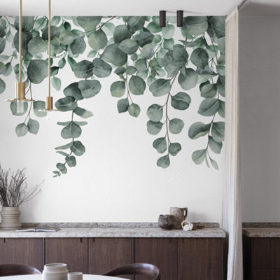 Grandeco Mirte Trailing Eucalyptus Leaves 7 Lane Textured Repeatable ...