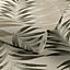 Grandeco Orleans Foliage Frond Textured Wallpaper, Green