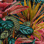 Grandeco Painted Leaves Tropical Vista Wallpaper, Green Pink
