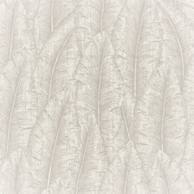 Grandeco  Palmeria Palm leaf Outline Blown Vinyl Wallpaper