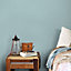 Grandeco Panama Plain Textured Linen Fabric Wallpaper, Light Aqua Teal