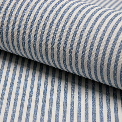 Grandeco Pinstripe Nursery Textured Wallpaper Blue