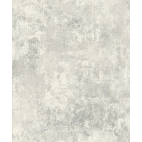 Grandeco Plaster Concrete Effect Pink & Grey Wallpaper 170802