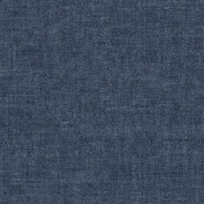 Grandeco Plaster Effect Cine Textured Wallpaper, Navy Blue