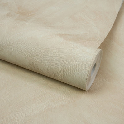 Grandeco Serra Rustic Limewash Chalk Paint Distressed Plaster Effect Textured Wallpaper Neutral Nude