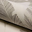 Grandeco Sila Feather Blown Vinyl Textured Wallpaper, Grey