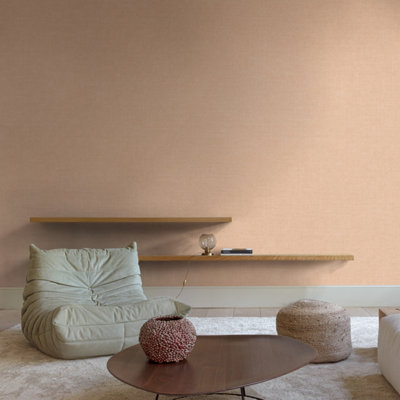 Grandeco Solena Brushed Check Weave Hessian Textured Plain Wallpaper ...