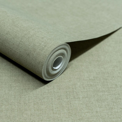 Grandeco Solena Brushed Check Weave Hessian Textured Plain Wallpaper ...