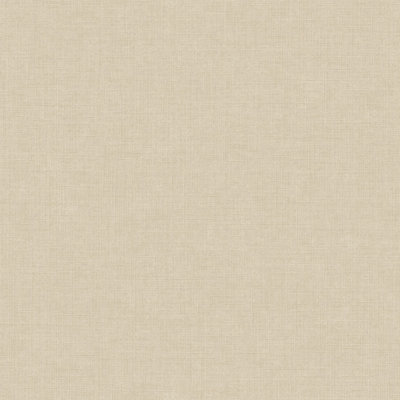 Grandeco Solena Fabric Weave Hessian Textured Plain Walllpaper, Taupe