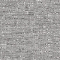 Grandeco Telma Slubbed Fabric Hessian Textured Luxury Wallpaper Grey