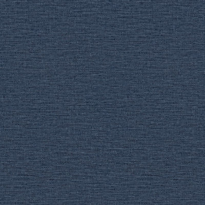 Grandeco Telma Slubbed Fabric Hessian Textured Luxury Wallpaper Navy blue