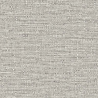 Grandeco Telma Slubbed Fabric Hessian Textured Luxury Wallpaper Neutral Marl