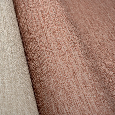 Grandeco Telma Slubbed Fabric Hessian Textured Luxury Wallpaper, Pink