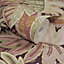 Grandeco Tribal Leaf Foliage Textured Wallpaper, Pink Purple
