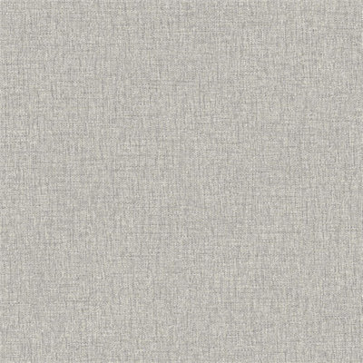 Grandeco Twill Plain Fabric Textured Wallpaper, Grey