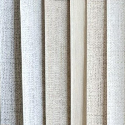 Grandeco Twill Plain Fabric Textured Wallpaper, Light Grey Taupe
