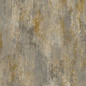 Grandeco Vincenzo Distressed Luxury Italian Plaster Wallpaper Taupe