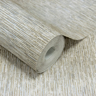 Grandeco Zezi Textured Blown Vinyl Wallpaper, Neutral Beige