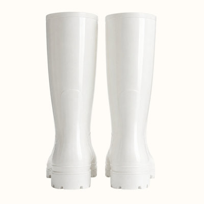 Grander Z White PVC Work Wellingtons OB Classification EU43
