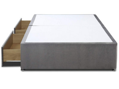 Grandeur Platform Top Divan Bed Base Only 5FT King 2 Drawers End- Plush ...