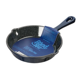Grandfeu Blue Cast Iron Frying Pan, 15.5cm - Stylish, Practical, and Versatile Kitchen Essential