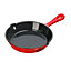 Grandfeu Red Cast Iron Frying Pan,  15.5cm - Versatile and Stylish Cooking Essential