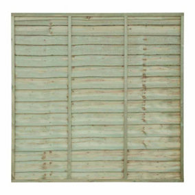 Grange Superior Vertical Trade Lap Panel - Pressure treated Timber - L4 x W182.8 x H180 cm - Green