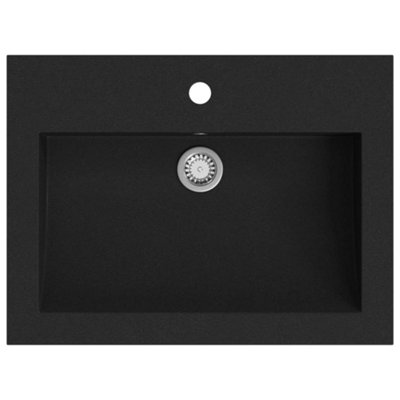 Granite Basin 600x450x120 mm Black