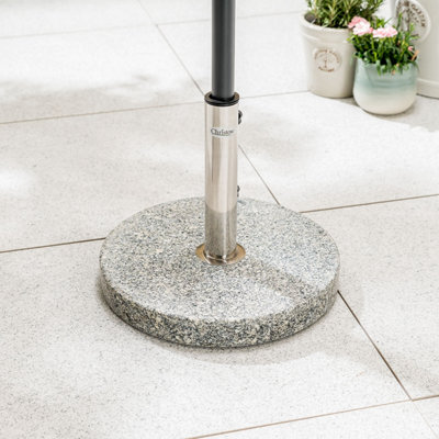 Granite Parasol Base 22kg Garden Umbrella Stand 35/38/48mm