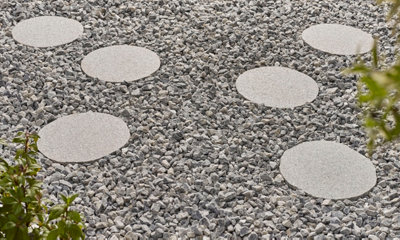 Granite Stepping Stone 300mm Light Grey