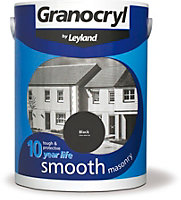 Granocryl Smooth Masonry Paint Black 2.5L