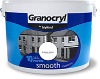 Granocryl Smooth Masonry Paint Brilliant White 10L