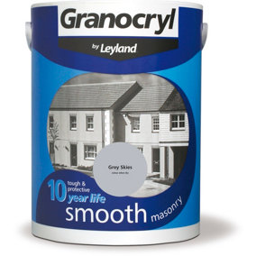Granocryl Smooth Masonry Paint Grey Skies 5L