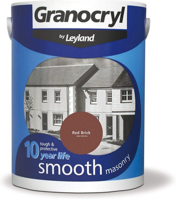 Granocryl Smooth Masonry Paint Red Brick 5L